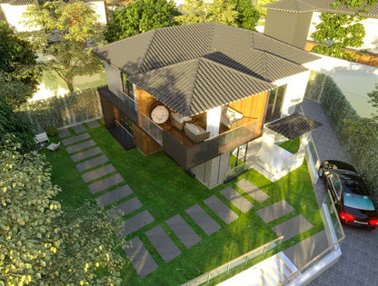 Modern House Plans, Cottage, Contemporary Style and Functionality, Five Bedrooms with Showers