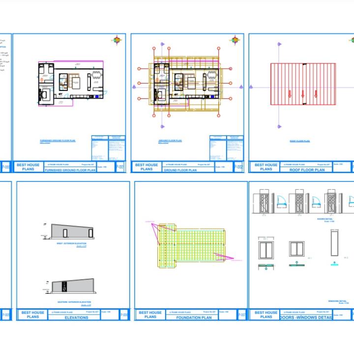 Plans de maisons modernes à un étage, plans de maisons Diy