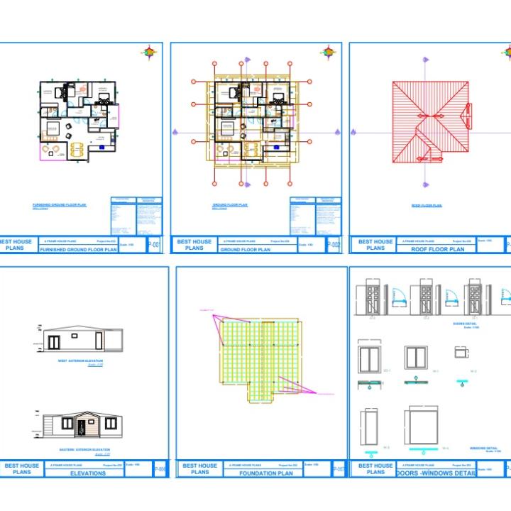 Planos de casas pequeñas de 3 dormitorios, diseño de casas pequeñas