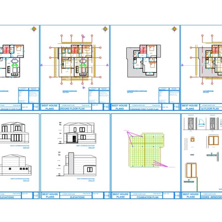 2 Story Barndominium House Plan 4 Bedroom Farmhouse