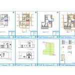 Plan d'étage d'une maison de campagne moderne à 4 chambres Plan d'étage d'une maison en copropriété