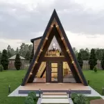 A-Frame House Architectural Plans, Large A Frame Blueprint PDF