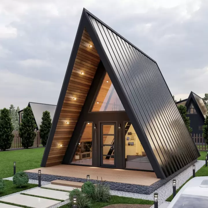 A-Frame House Architectural Plans, Large A Frame Blueprint PDF