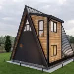 A-Frame House Architectural Plans, Large A Frame Blueprint PDF