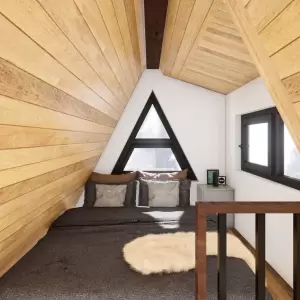 Kit de Construcción para Casas A-Frame, Planos de Casas Estilo A-Frame