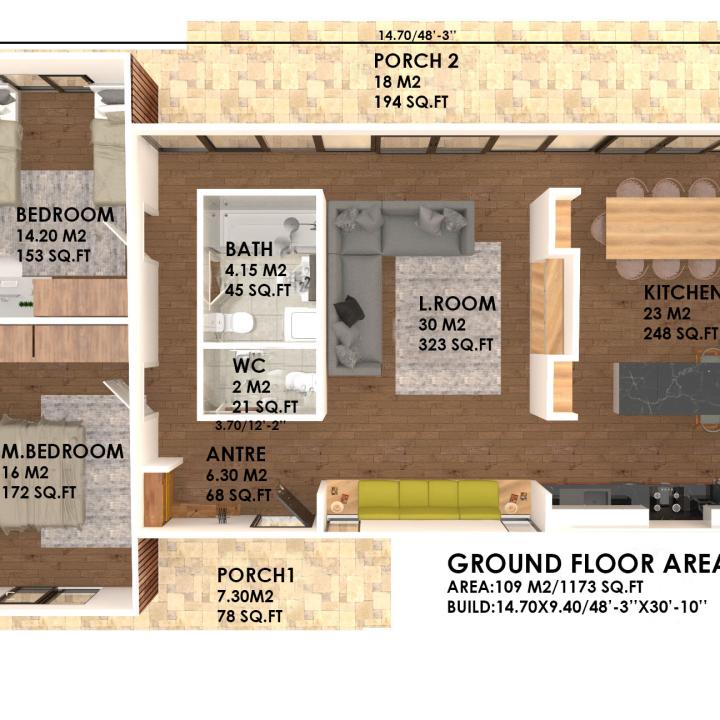 Planos de casas pequenas e modernas de um só piso, layouts de casas Diy