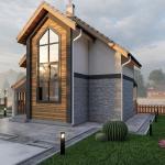 2 Story Scandinavian House Plan Rustic Home Design