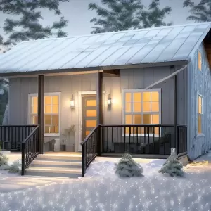 Tiny House Plans, Modern Cottage Small Home Plans