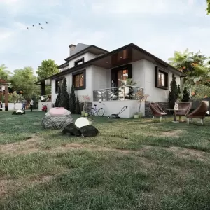 Planos de casas de campo encantadoras, design rústico moderno com apelo natural | Download imediato