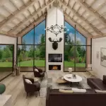 A-Frame Cabin Plans, A Frame Blueprint