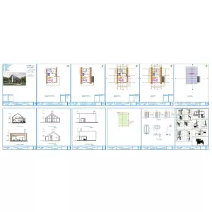 A-Frame planos de la cabaña, A Frame Blueprint