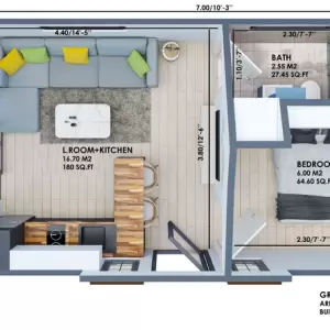 Plano de cabaña de casa pequeña, plano de casa pequeña prefabricada