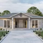 37' x 21' Small House Flooe Plans 2 Bedroom