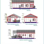 Piani di case coloniche, planimetrie di casa Blueprint