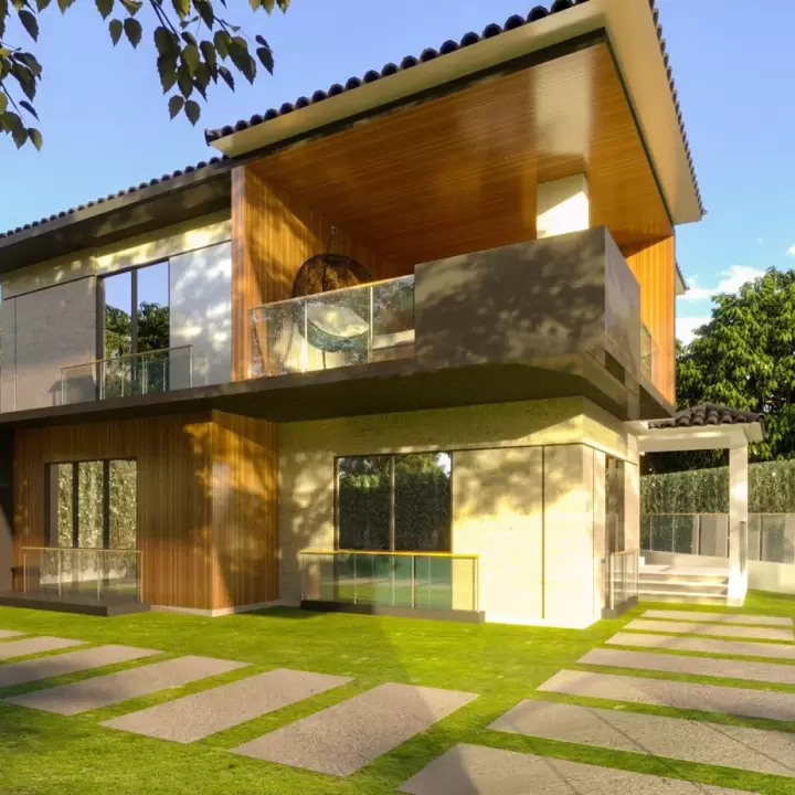 Plantas de casas com cinco quartos, plantas de casas de campo modernas