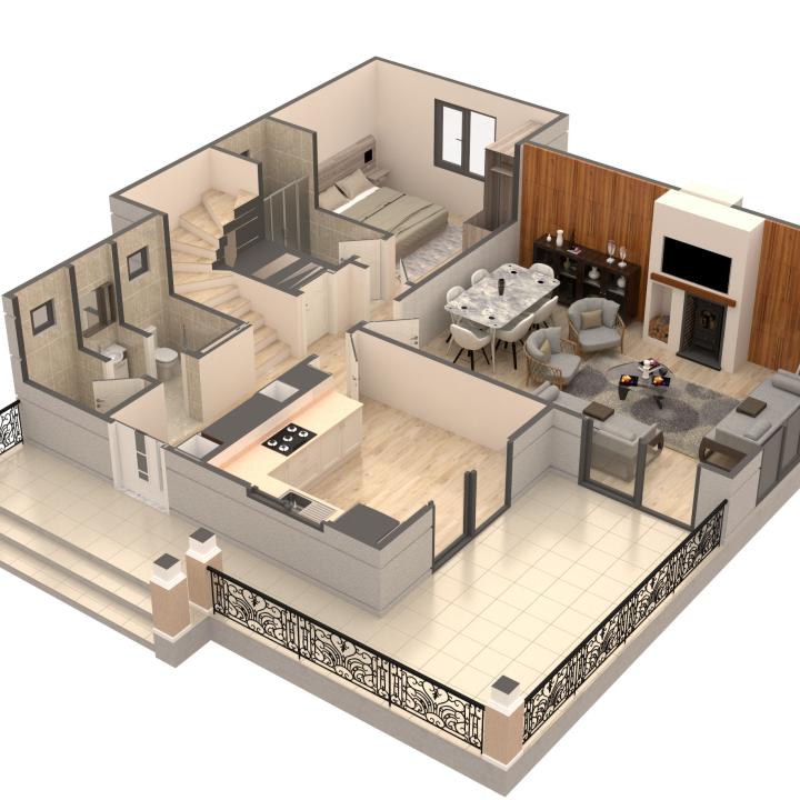 2 Story Barndominium House Plan 4 Bedroom Farmhouse