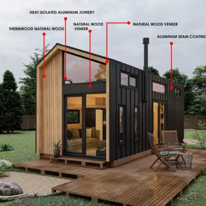 Plan d'une petite maison ou d'une cabane, conception architecturale Pdf