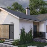 Small modern Scandinavian house plans, Scandinavian one story house design